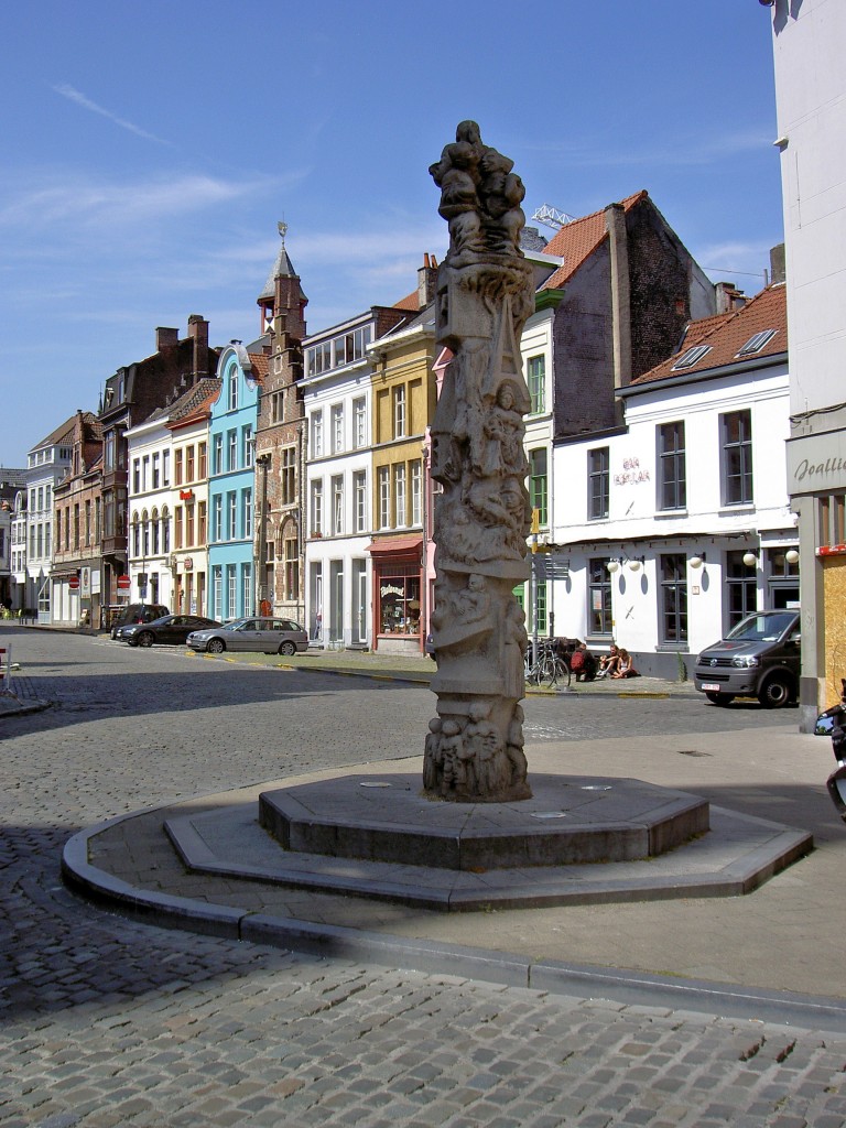 Gent, Denkmal am Beverhoutplein (03.07.2014)
