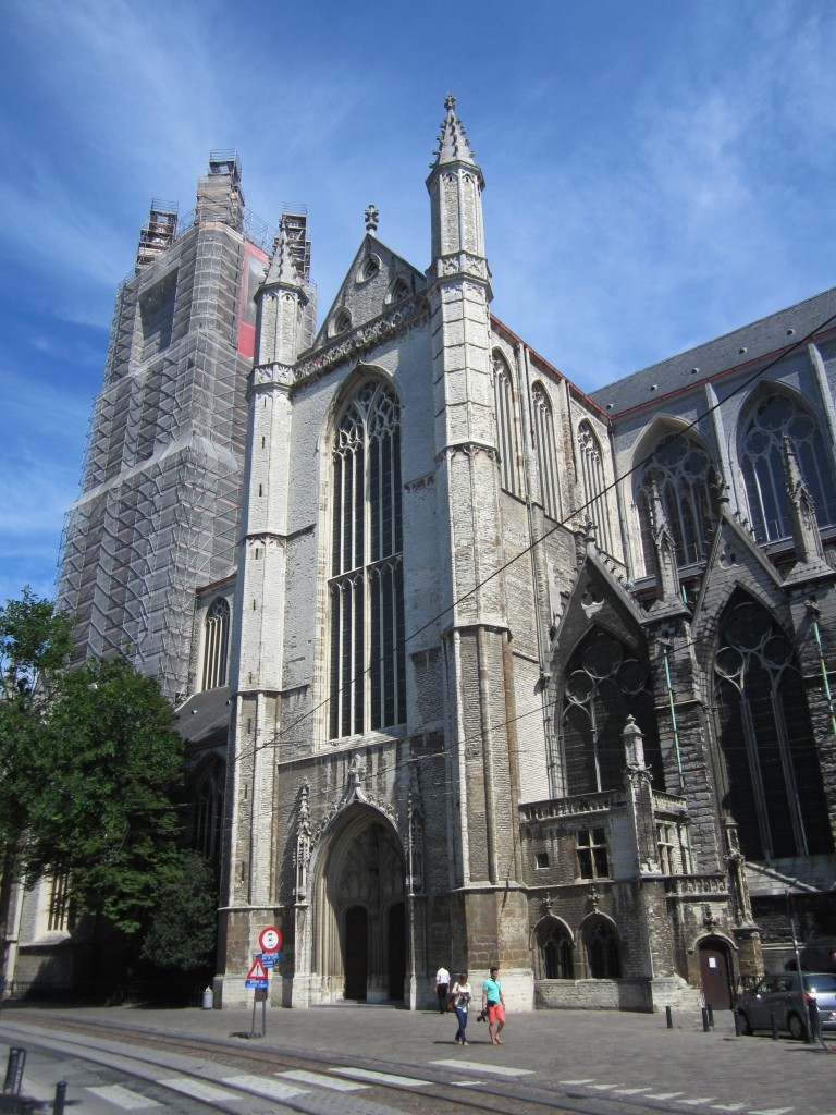 Gent, St. Bavo Kathedrale, erbaut bis 1539 (03.07.2014)