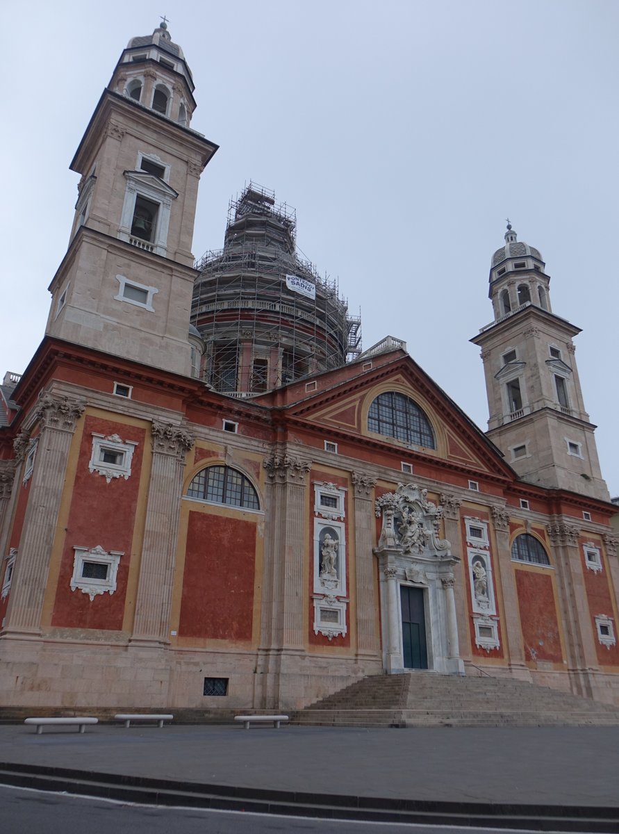 Genua, Basilica di Santa Maria Assunta di Carignano, erbaut ab 1549 durch Galeazzo Alessi (15.06.2019)