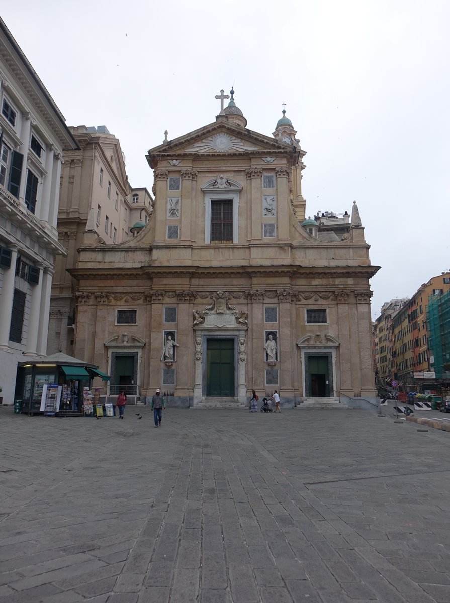 Genua, Chiesa del Ges e dei Santi Ambrogio e Andrea, erbaut im 16. Jahrhundert (15.06.2019)