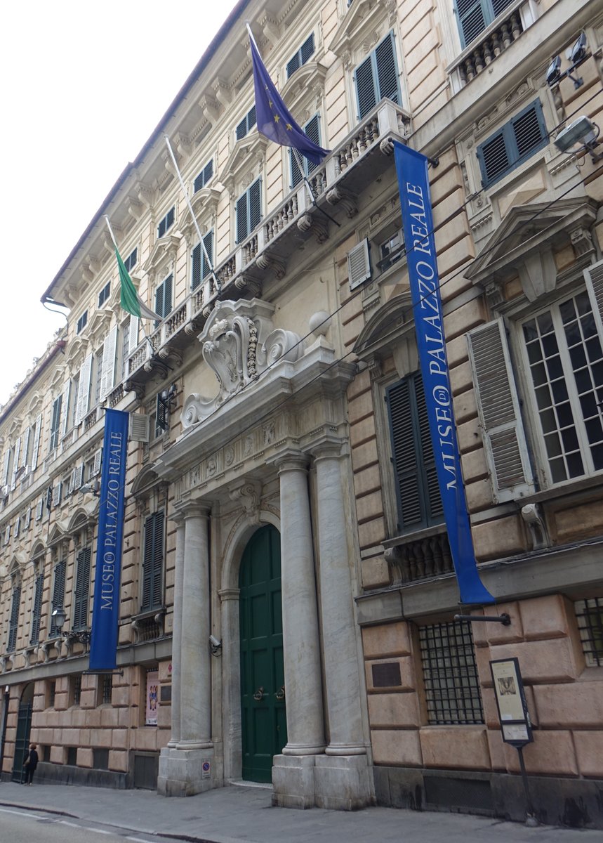 Genua, Museo di Palazzo Reale in der Via Balbi, Palazzo erbaut bis 1618 (15.06.2019)