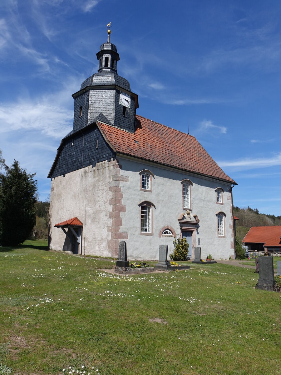 Gerhardtsgereuth, evangelische Kirche St. Peter und Paul, erbaut 1740 (09.05.2021)