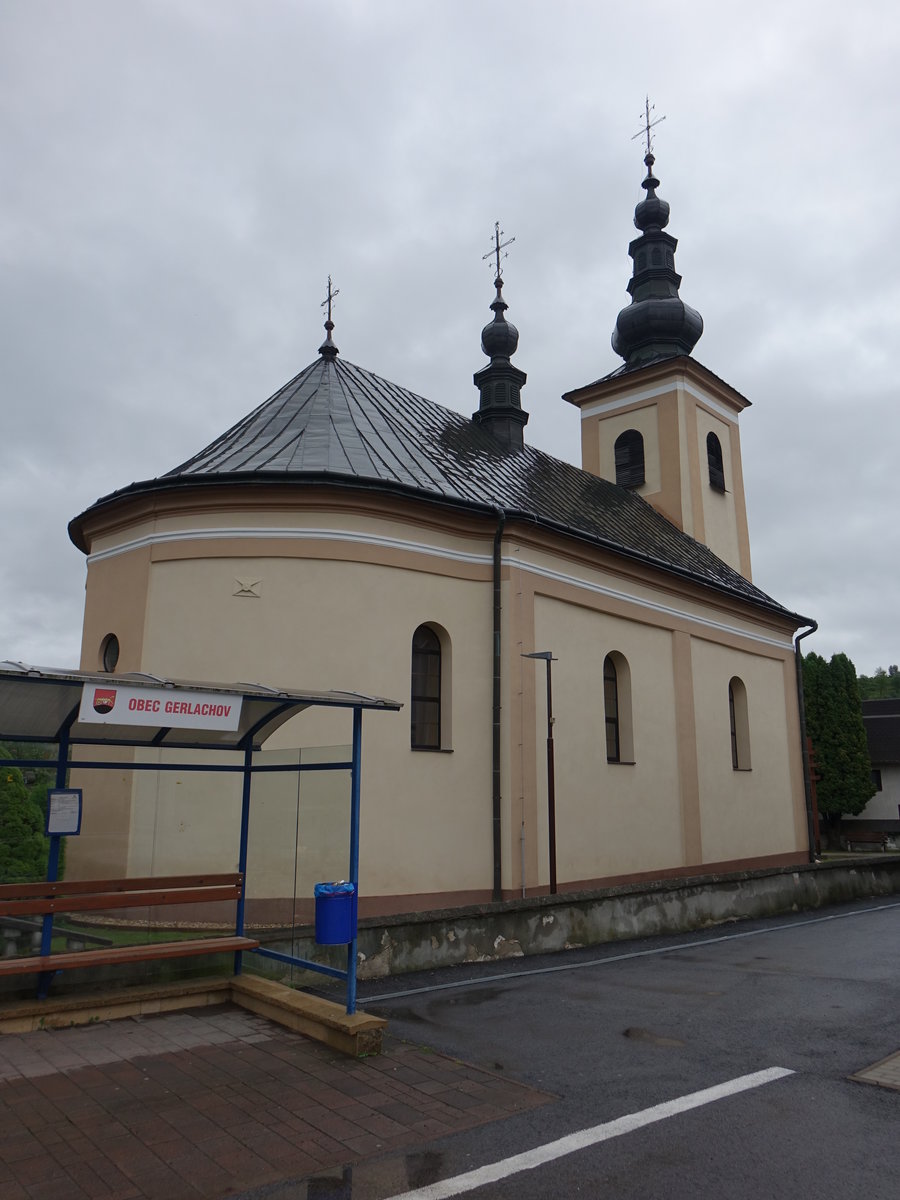 Gerlachov / Gerlachau, griechisch-kath. St. Michael Kirche, erbaut von 1844 bis 1856 (01.09.2020)