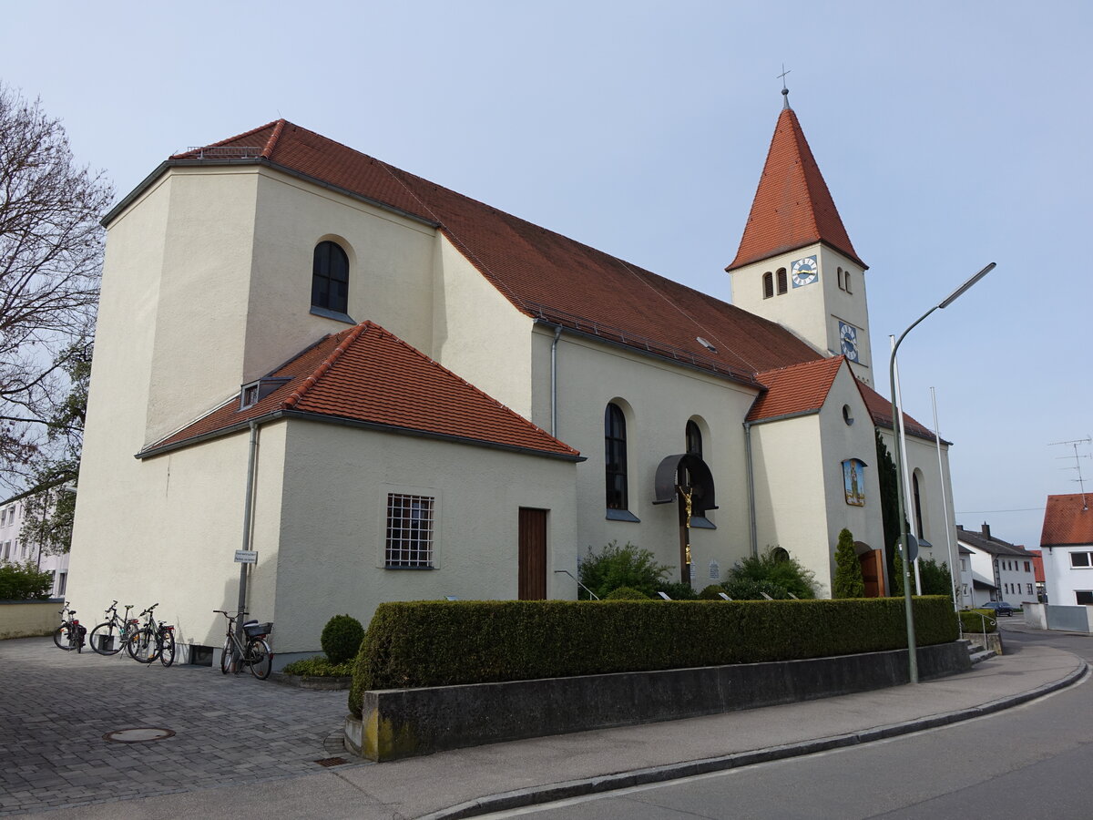 Gerolfing, Pfarrkirche St. Rupertus, erbaut 1938 durch Friedrich F. Haindl (01.05.2016)