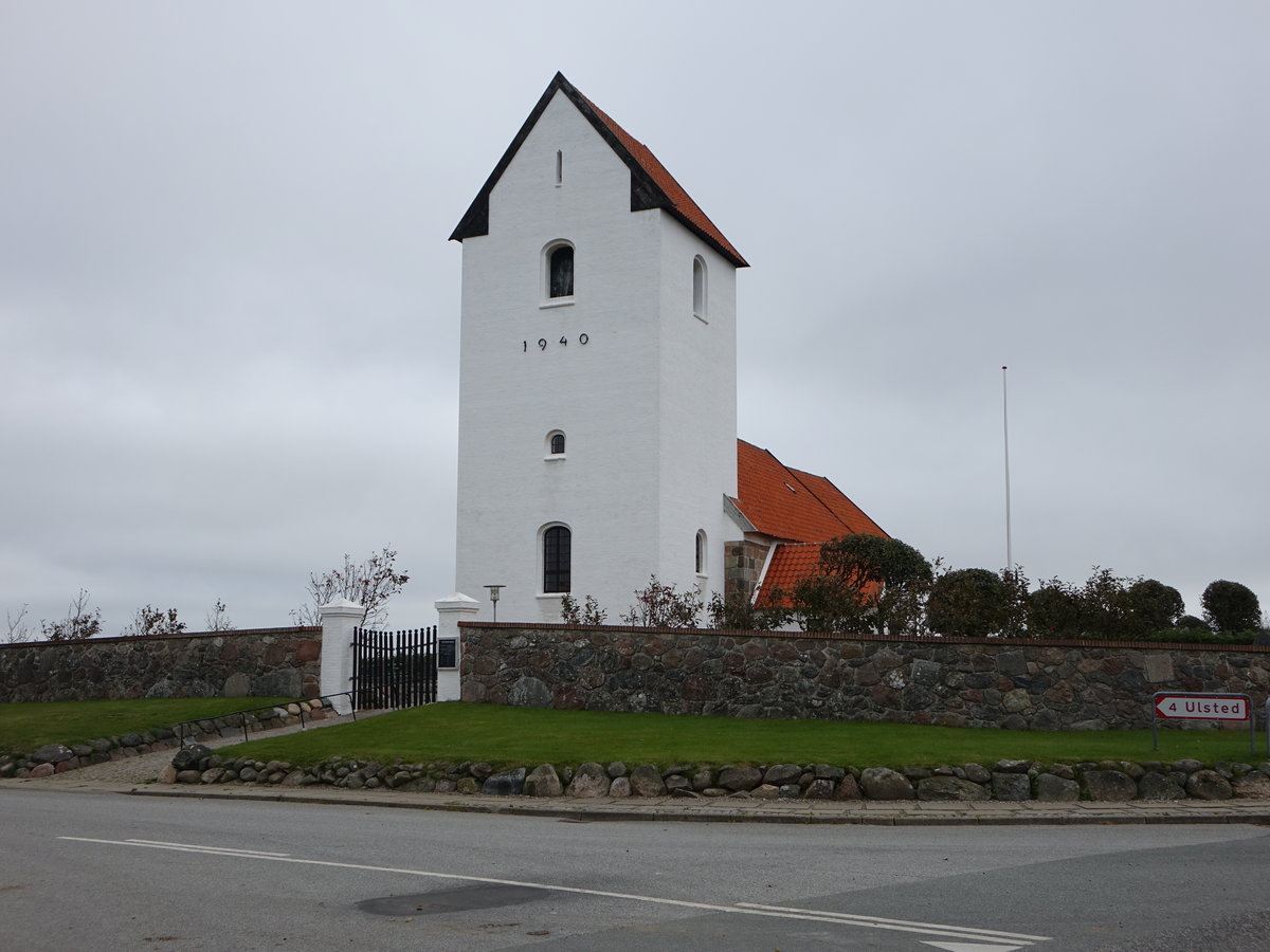 Gettrup, romanische evangelische Dorfkirche, erbaut um 1510 (19.09.2020)