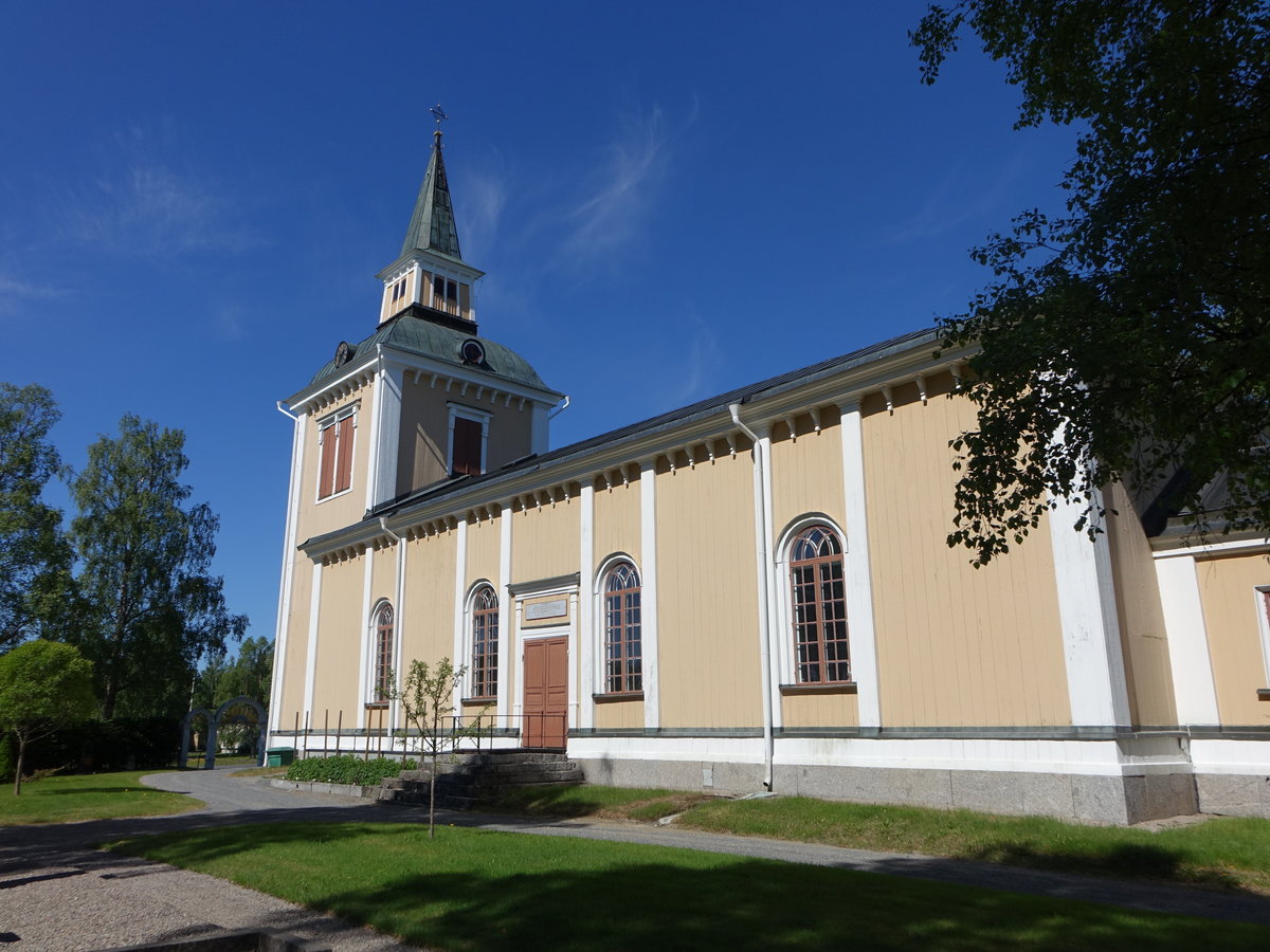 Gidea, Ev Kirche, Holzkirche erbaut von 1806 bis 1809, Kirchturm von 1815 (02.06.2018)