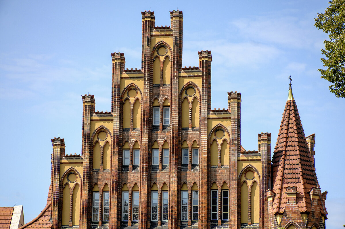 Giebelhaus in der Lbecker Innenstadt. Aufnahme: 20. August 2021.