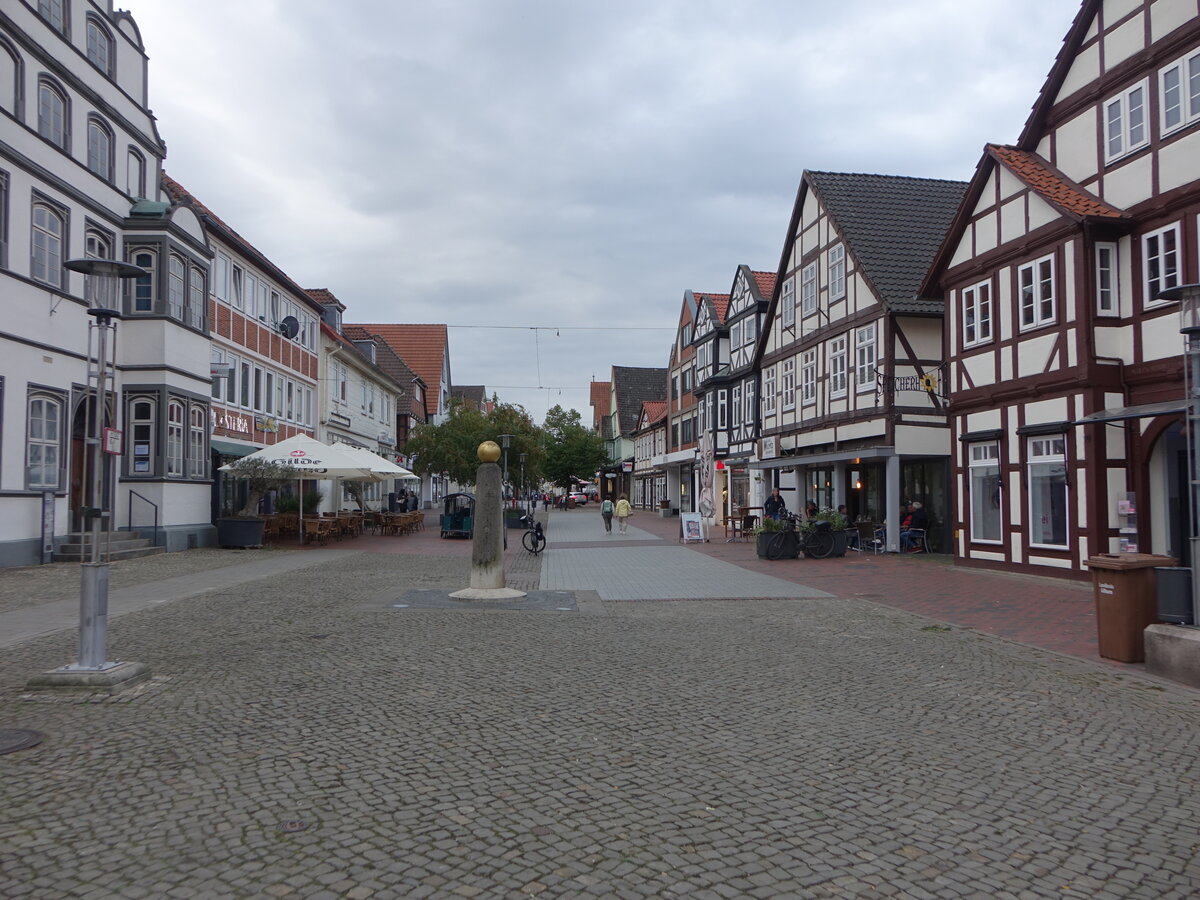 Gifhorn, historische Fachwerkh�user im Steinweg (17.09.2025)