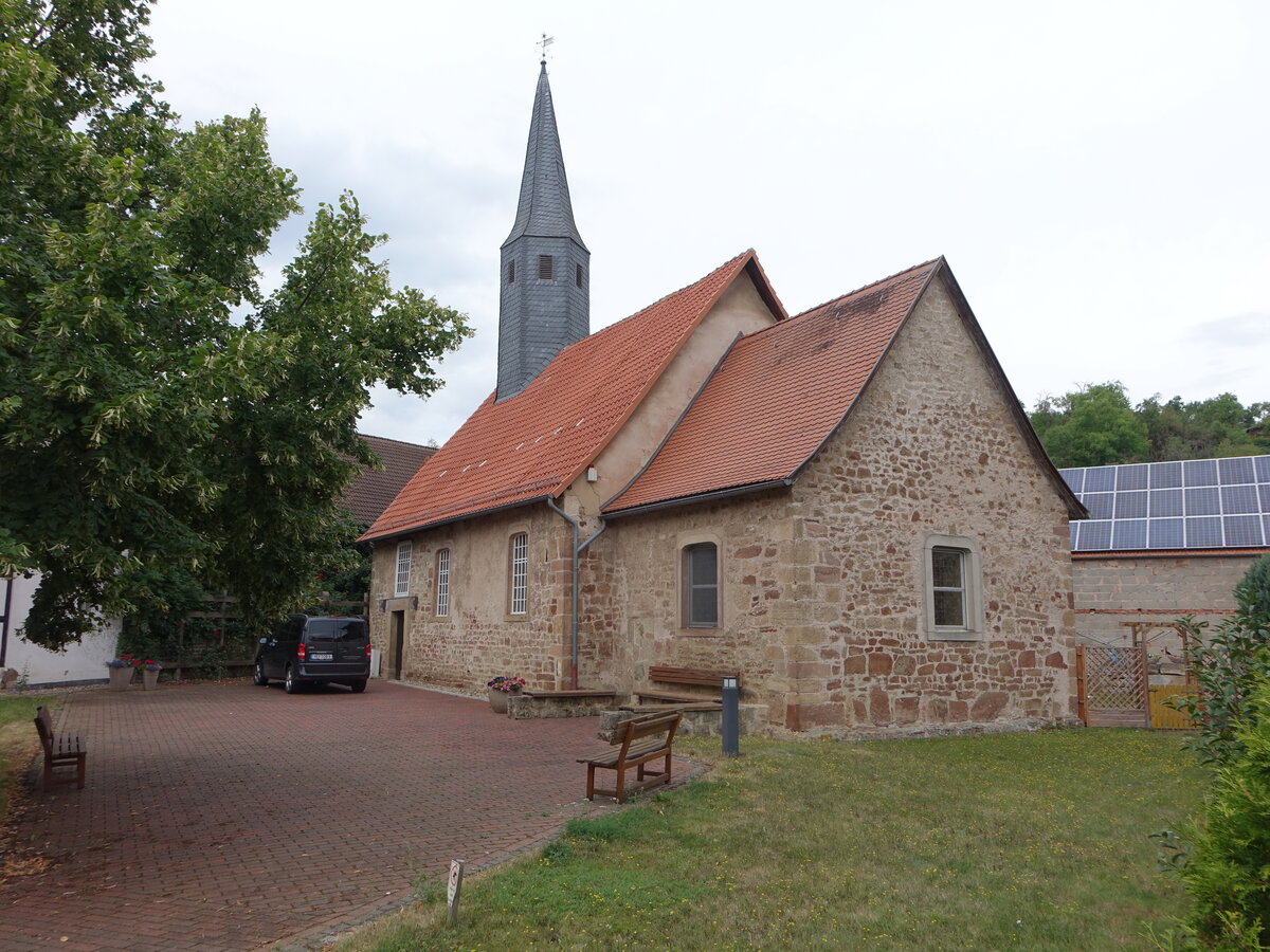 Giflitz, romanische evangelische Kirche, erbaut um 1200 (05.08.2022) 