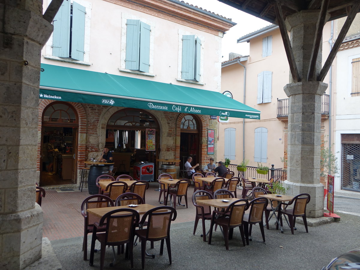 Gimont, Cafe de Alsace in der Rue Nationale (28.07.2018)