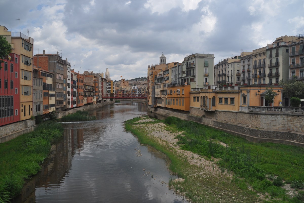 GIRONA (Provincia de Girona), 14.06.2015, Rio Onyar