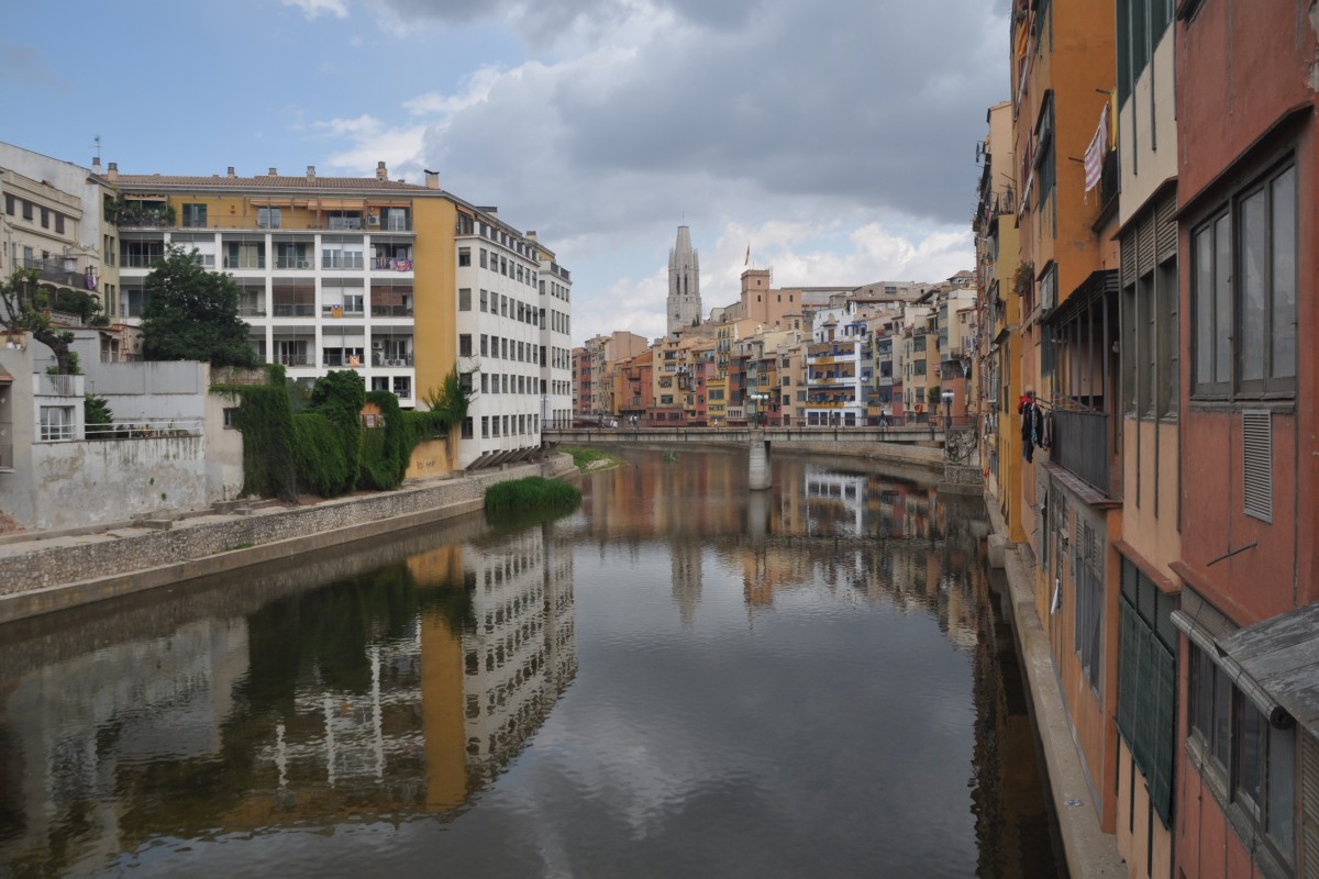 GIRONA (Provincia de Girona), 14.06.2015, Rio Onyar