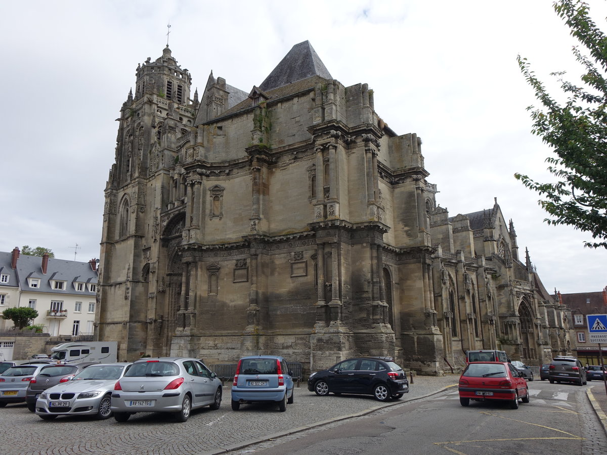 Gisors, Pfarrkirche Saint-Gervais-et-Saint-Protais, erbaut um 1249, Querschiff 15. Jahrhundert (16.07.2016)