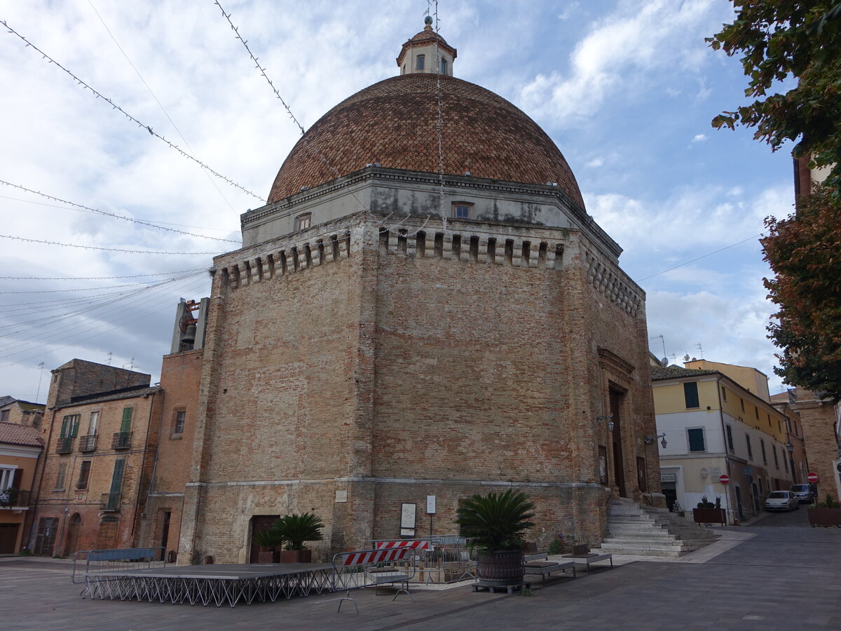 Giulianova, Dom St. Flaviano, erbaut im 15. Jahrhundert (16.09.2022)