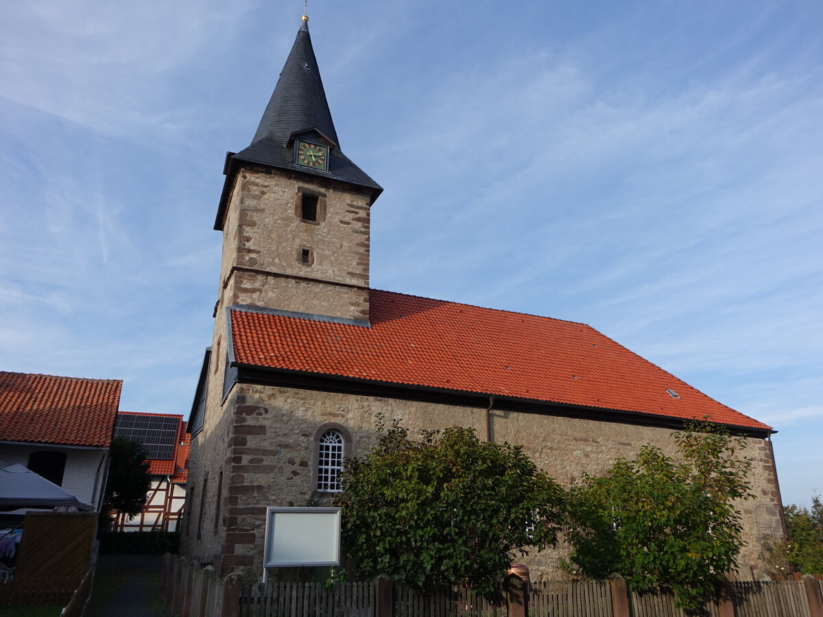 Gladebeck, evangelische St. Nicolai Kirche, erbaut im 17. Jahrhundert (28.09.2023)