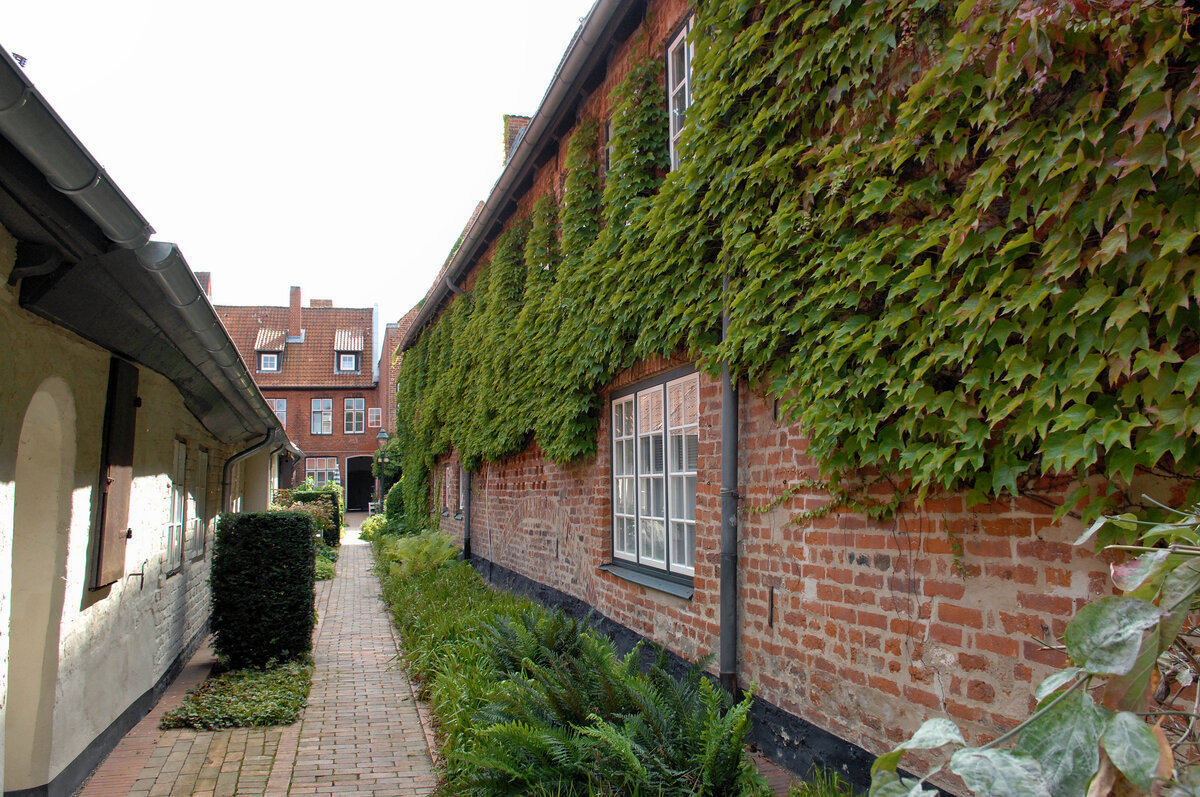 Glandorps Hof, Glockengieerstrae, Lbeck. Aufnahme: 21. August 2021.