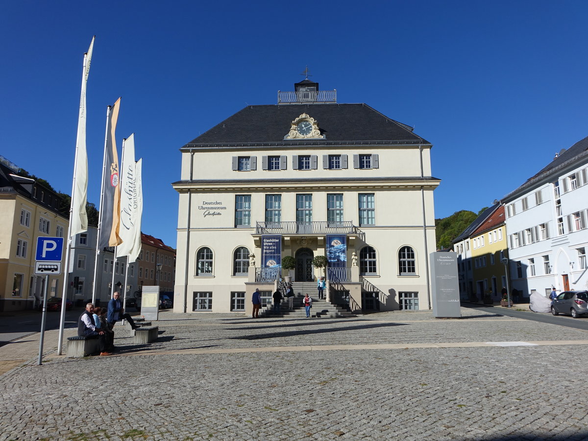 Glashtte, Deutsches Uhrenmuseum in der Hauptstrae (04.10.2020)