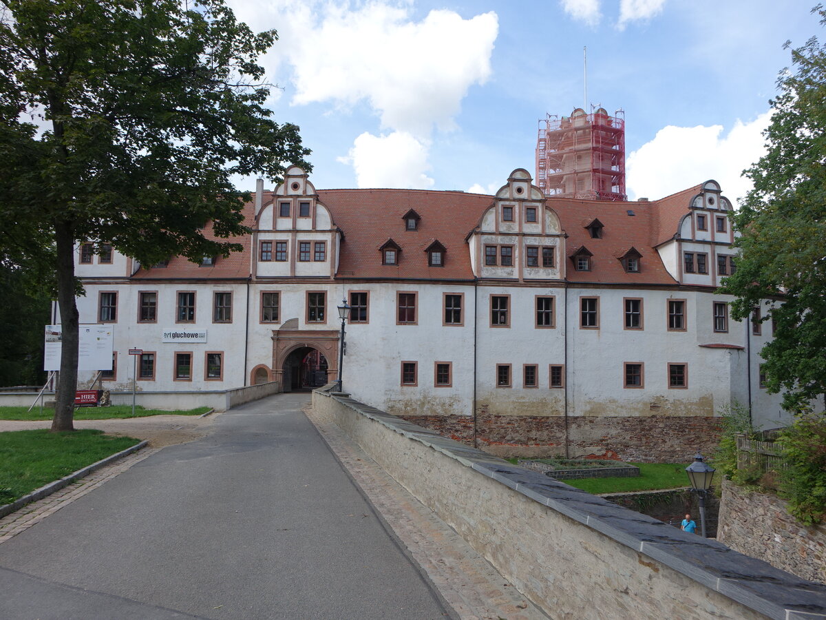 Glauchau, Schloss Hinterglauchau, Renaissanceschloss erbaut ab 1470 (13.08.2023)
