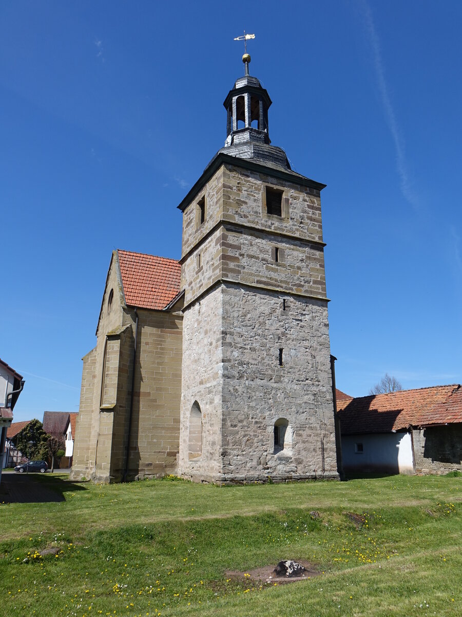 Gleicherwiesen, ev. Pfarrkirche St. Nikolaus, erbaut von 1841 bis 1843 nach Plnen von August Wilhelm Dbner (09.05.2021)