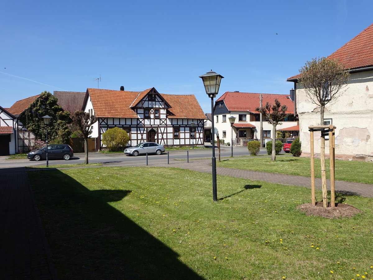 Gleicherwiesen, Fachwerkhaus in der Strae zum Milzgrund (09.05.2021)