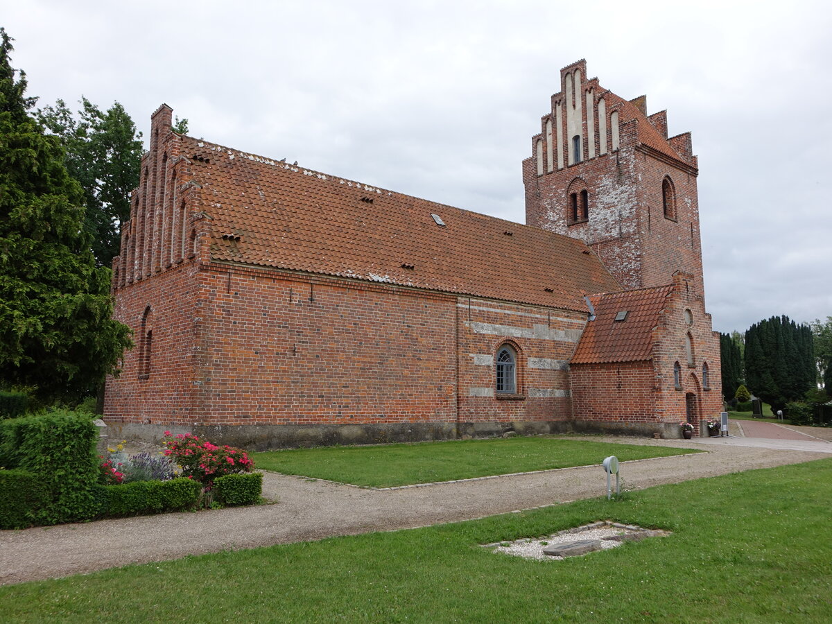 Glim, evangelische Kirche am Glimvej, erbaut im 12. Jahrhundert (22.07.2021)