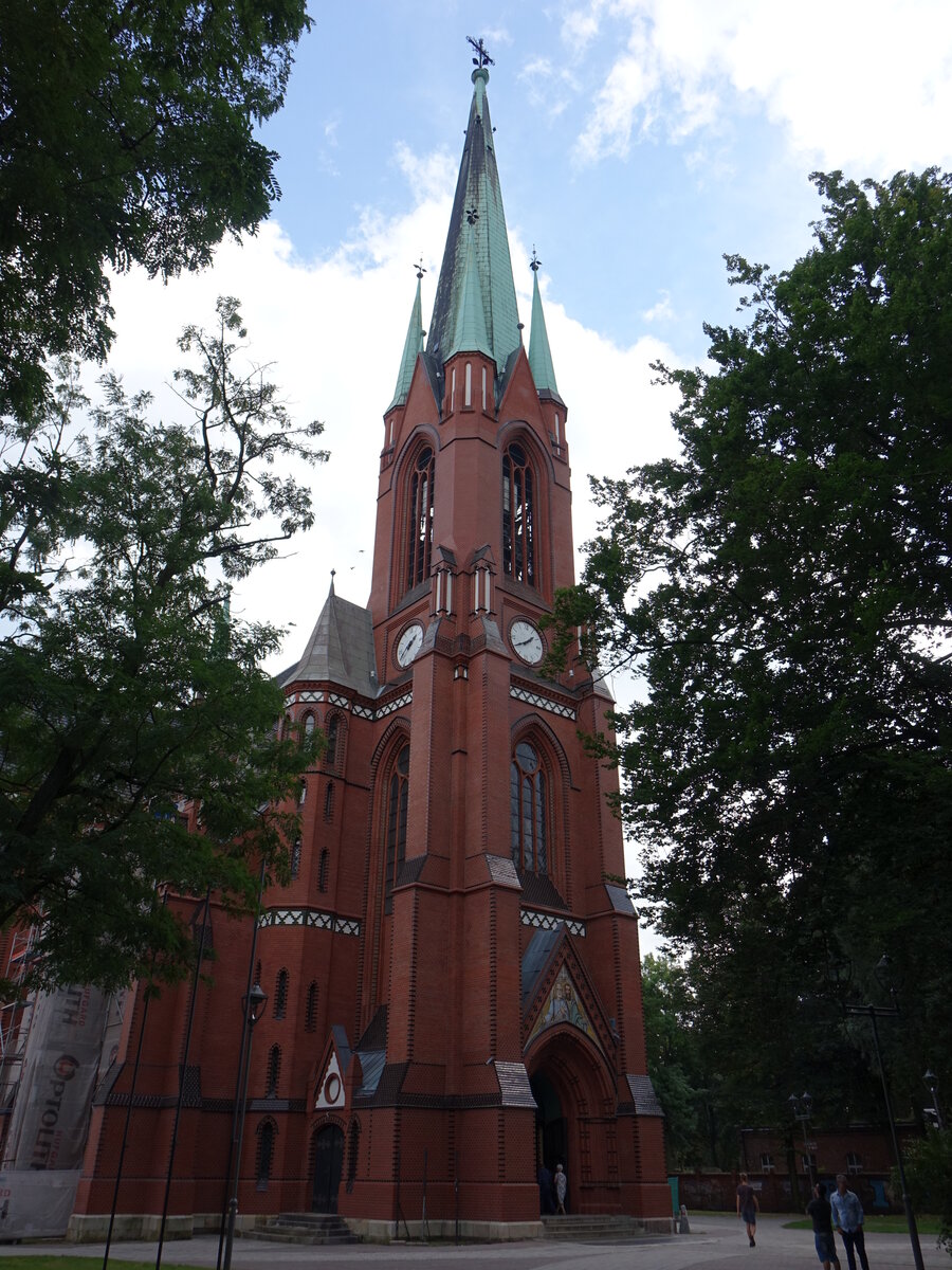 Gliwice / Gleiwitz, Kathedrale St. Peter und Paul, erbaut von 1896 bis 1900 (12.09.2021)