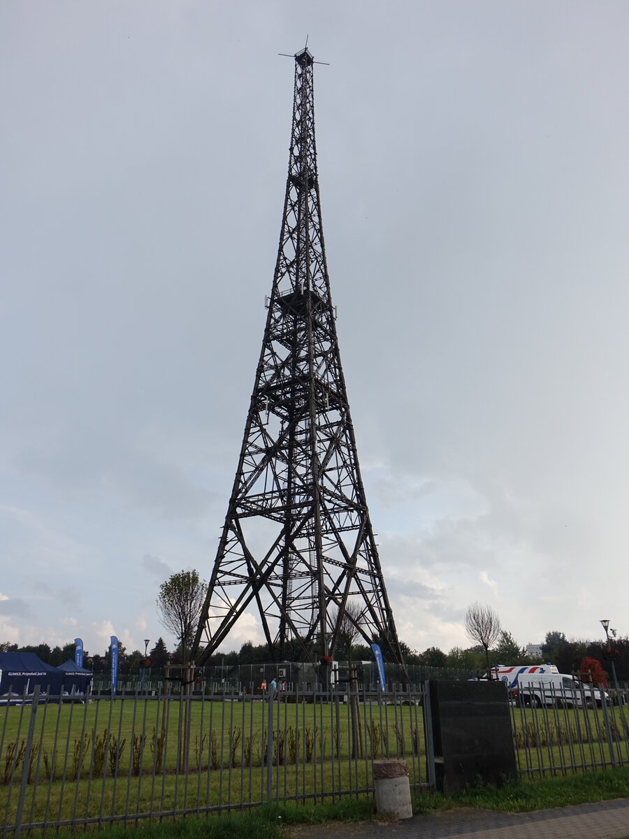 Gliwice / Gleiwitz, Sendemast des Senders Gleiwitz, erbaut 1934 (12.09.2021)