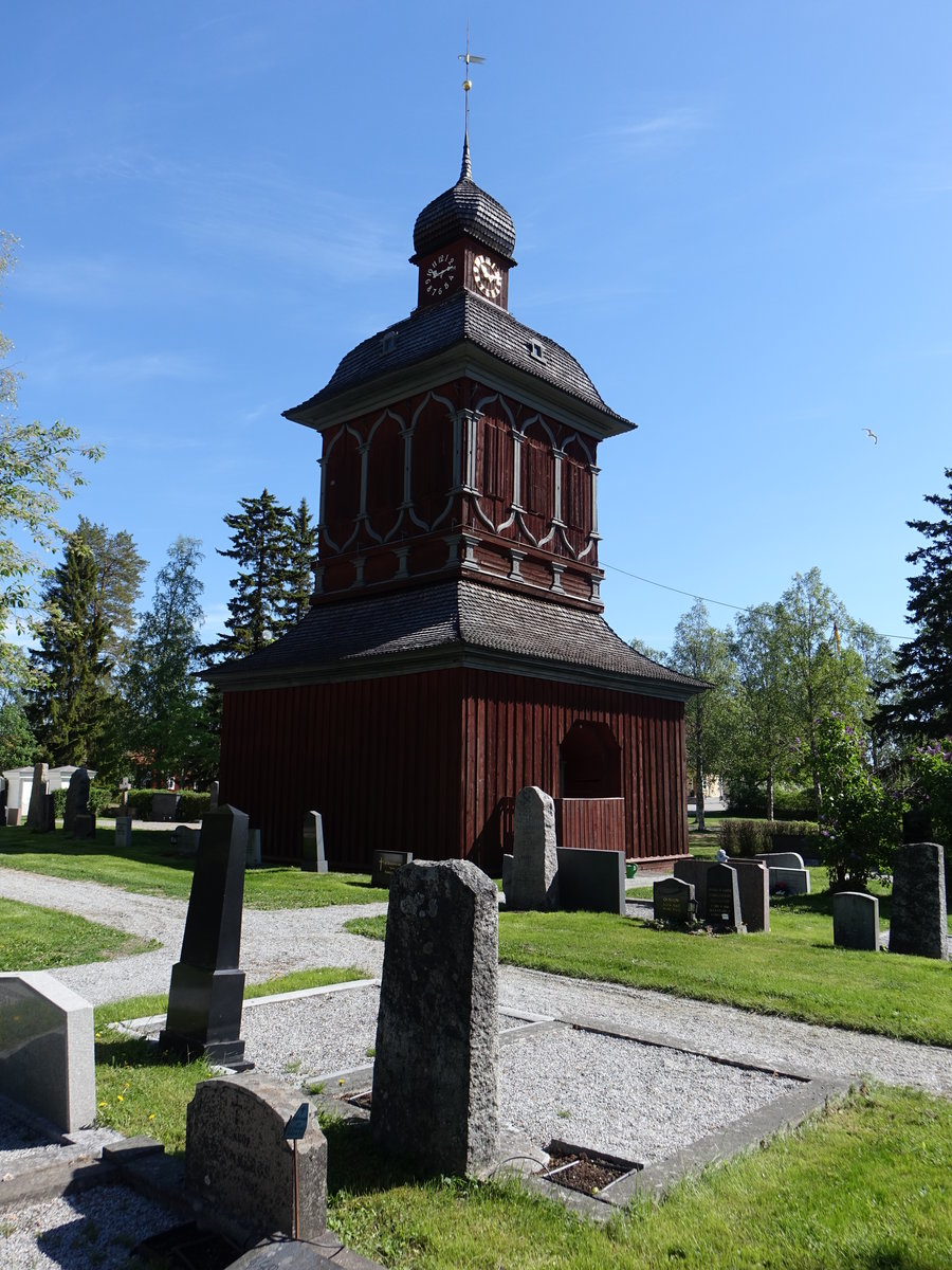 Glockenturm der Ev. Kirche in Nordmaling, erbaut von 1767 bis 1768 von Per Zakrisson (02.06.2018)