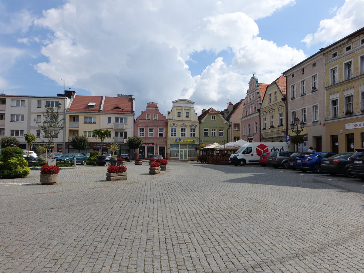 Glogowek / Oberglogau, Huser am Rynek Platz (12.09.2021)