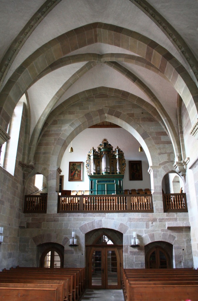 Gnadental, frhgotischer Innenraum der Klosterkirche (03.11.2014)