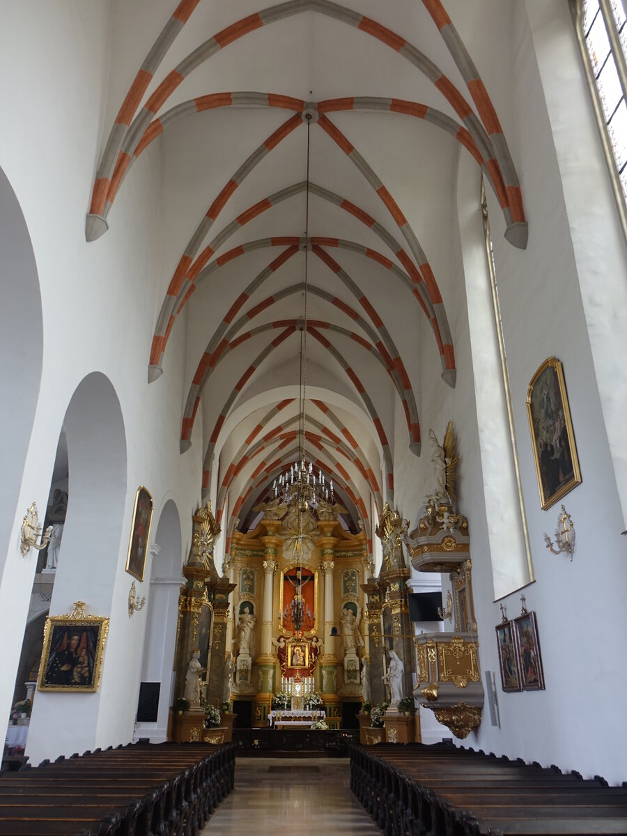 Gniezno / Gnesen, Hochaltar in der Franziskanerkirche (12.06.2021)