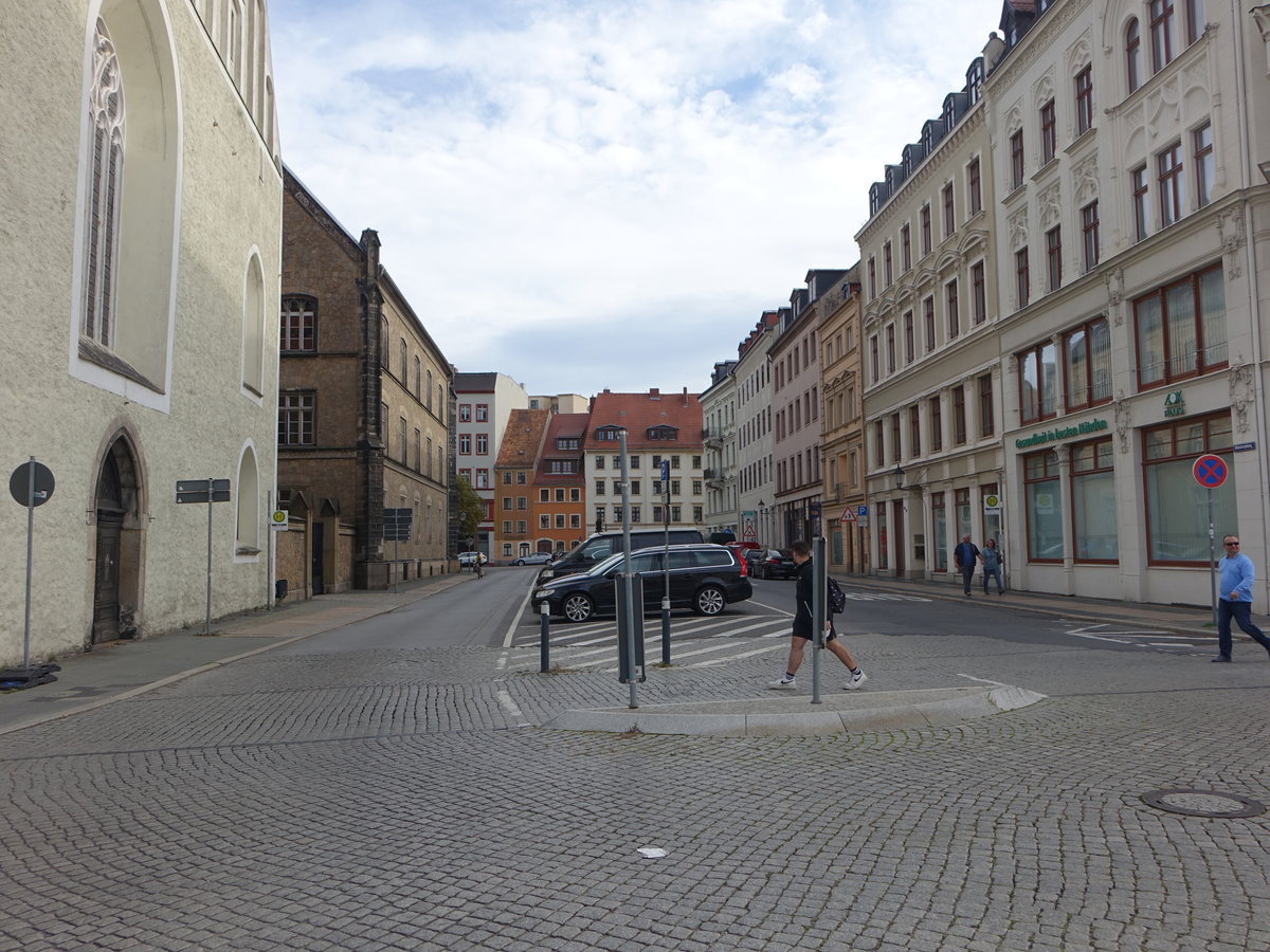 Grlitz, Gebude und Front der Dreifaltigkeitskirche am Klosterplatz (03.10.2020)