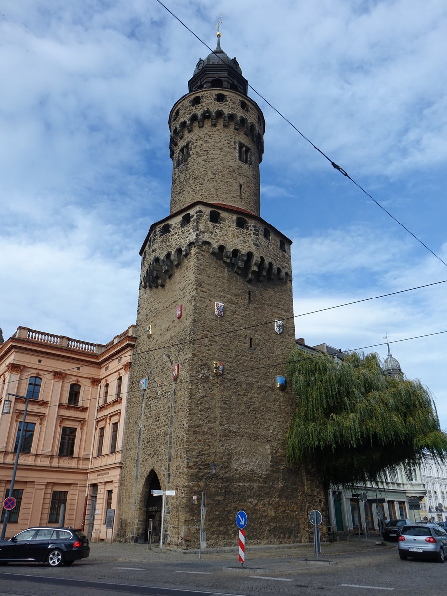 Grlitz, Reichenbacher Turm der westlichen Stadtbefestigung am Obermarkt (03.10.2020)
