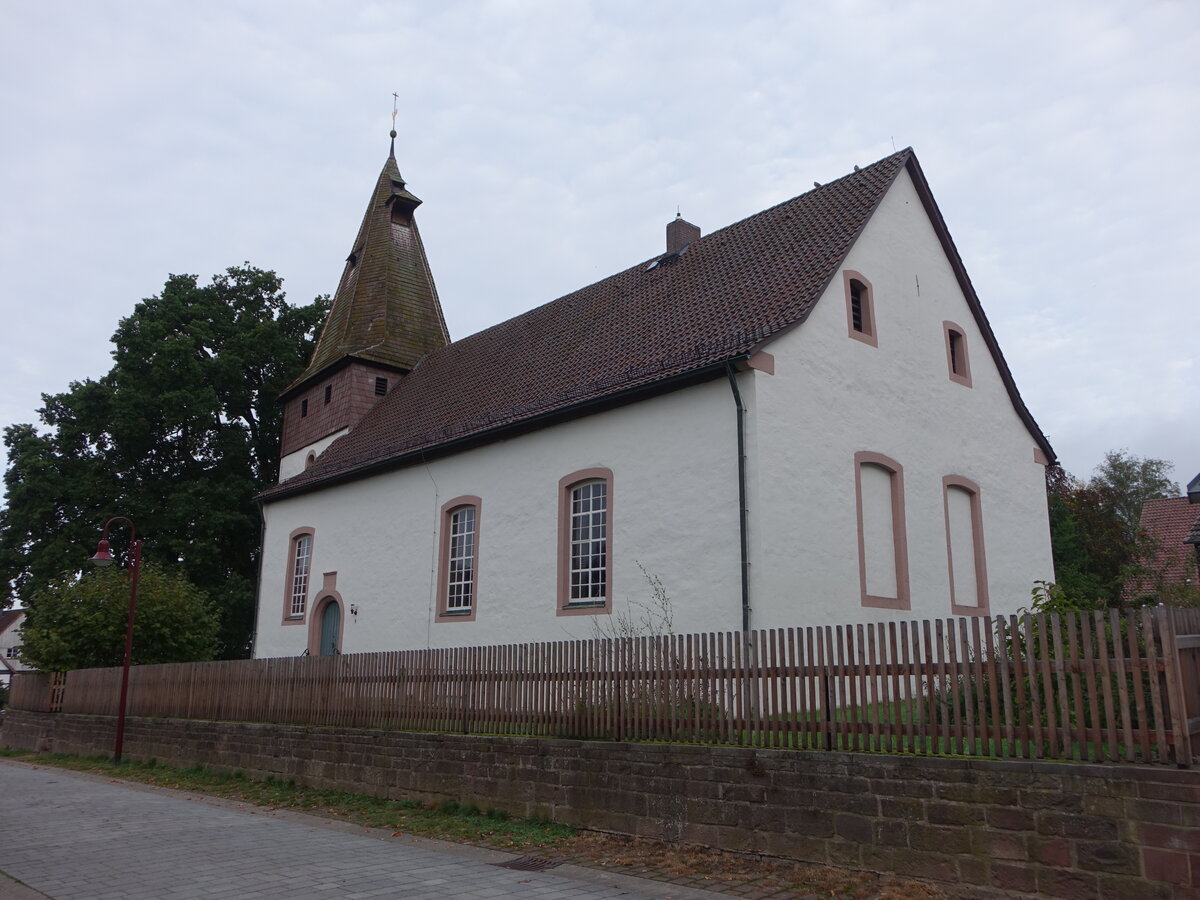 Golmbach, evangelische St. Gangolf Kirche, erbaut 1604 (30.09.2023)