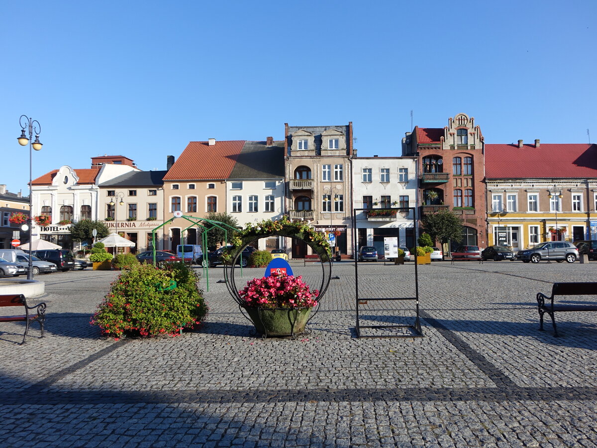 Golub-Dobrzyn / Gollub, Huser am Rynek Platz (07.08.2021)