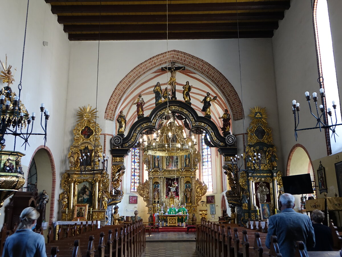 Golub-Dobrzyn / Gollub, Innenraum der St. Katharina von Alexandria Kirche (07.08.2021)