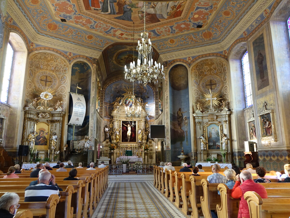 Golub-Dobrzyn / Gollub, Innenraum der St. Katharina Kirche (07.08.2021)