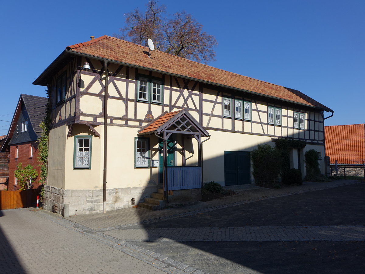 Gompertshausen, Fachwerkhaus in der Kirchgasse (15.10.2018)