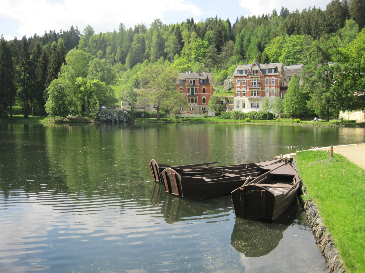 Gondelteich im Kurpark von Bad Elster am 21.05.2017