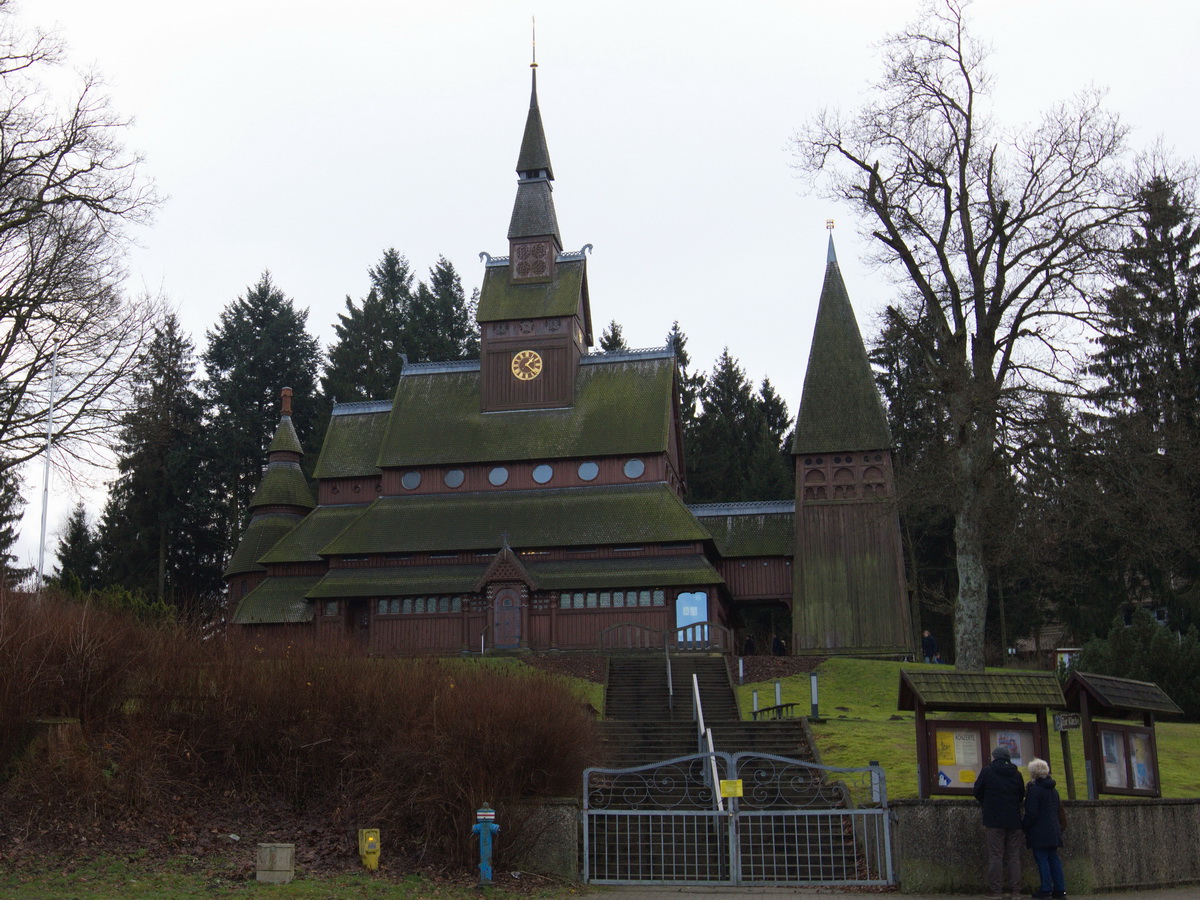 Goslar Hahnenklee Stabkirche  am 24. Dezember 2015.