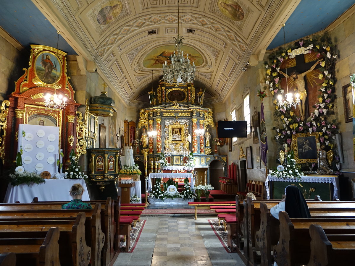 Gosprzydowa, barocke Altre in der Holzkirche St. Ursula (03.09.2020)