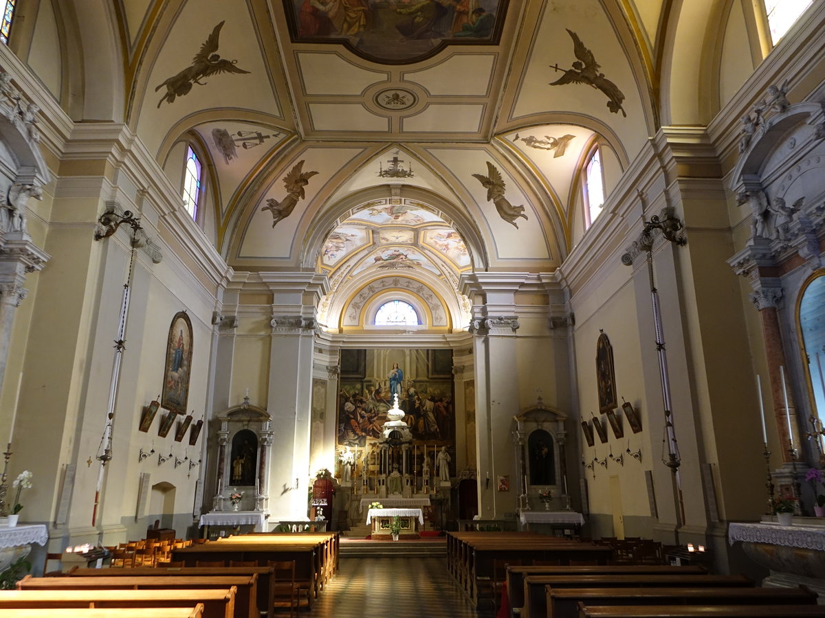 Gradisca, Innenraum der Pfarrkirche Santo Spirito (19.09.2019)