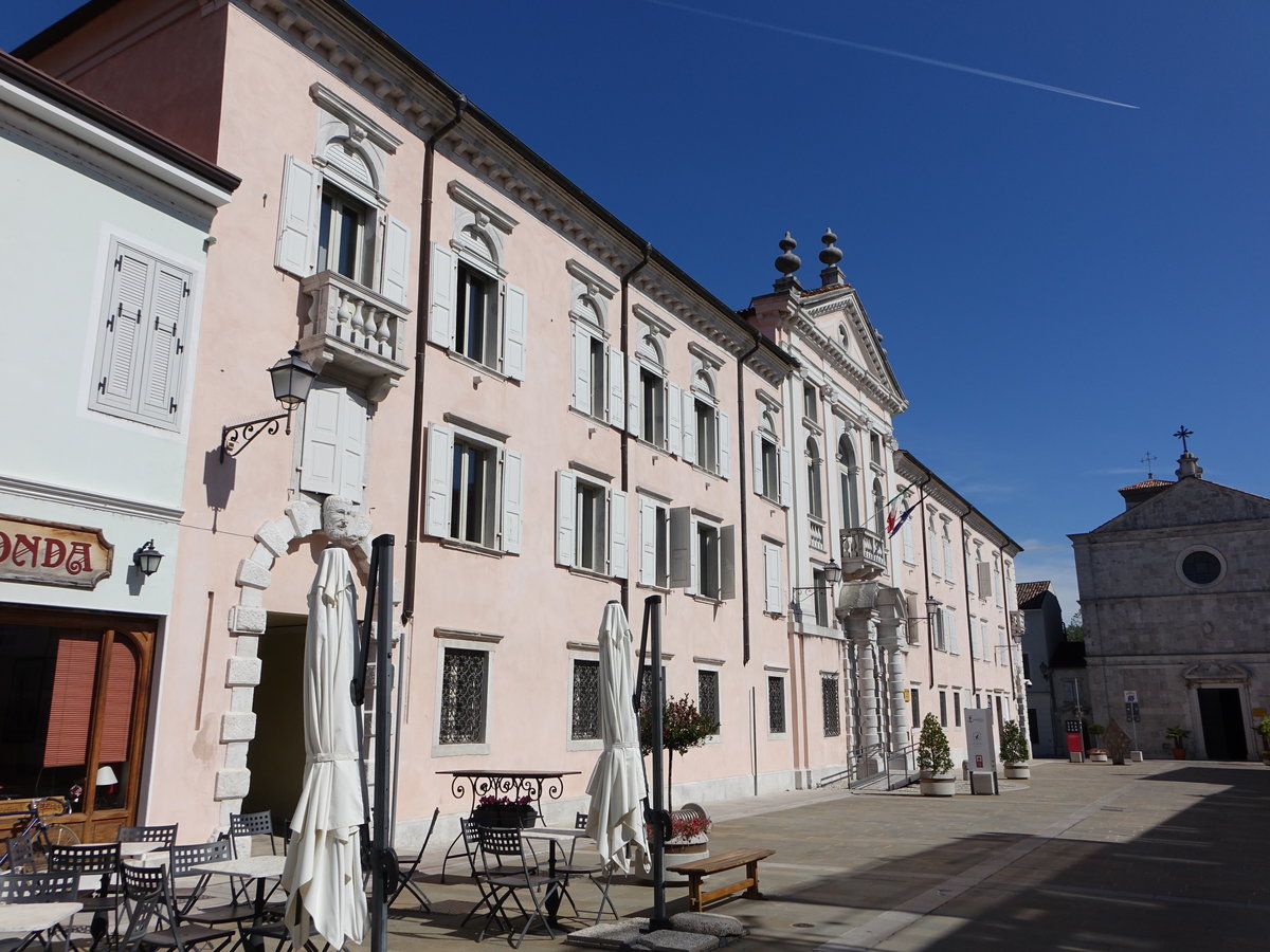 Gradisca, Palazzo Torriani, erbaut im 17. Jahrhundert, heute Rathaus (19.09.2019)