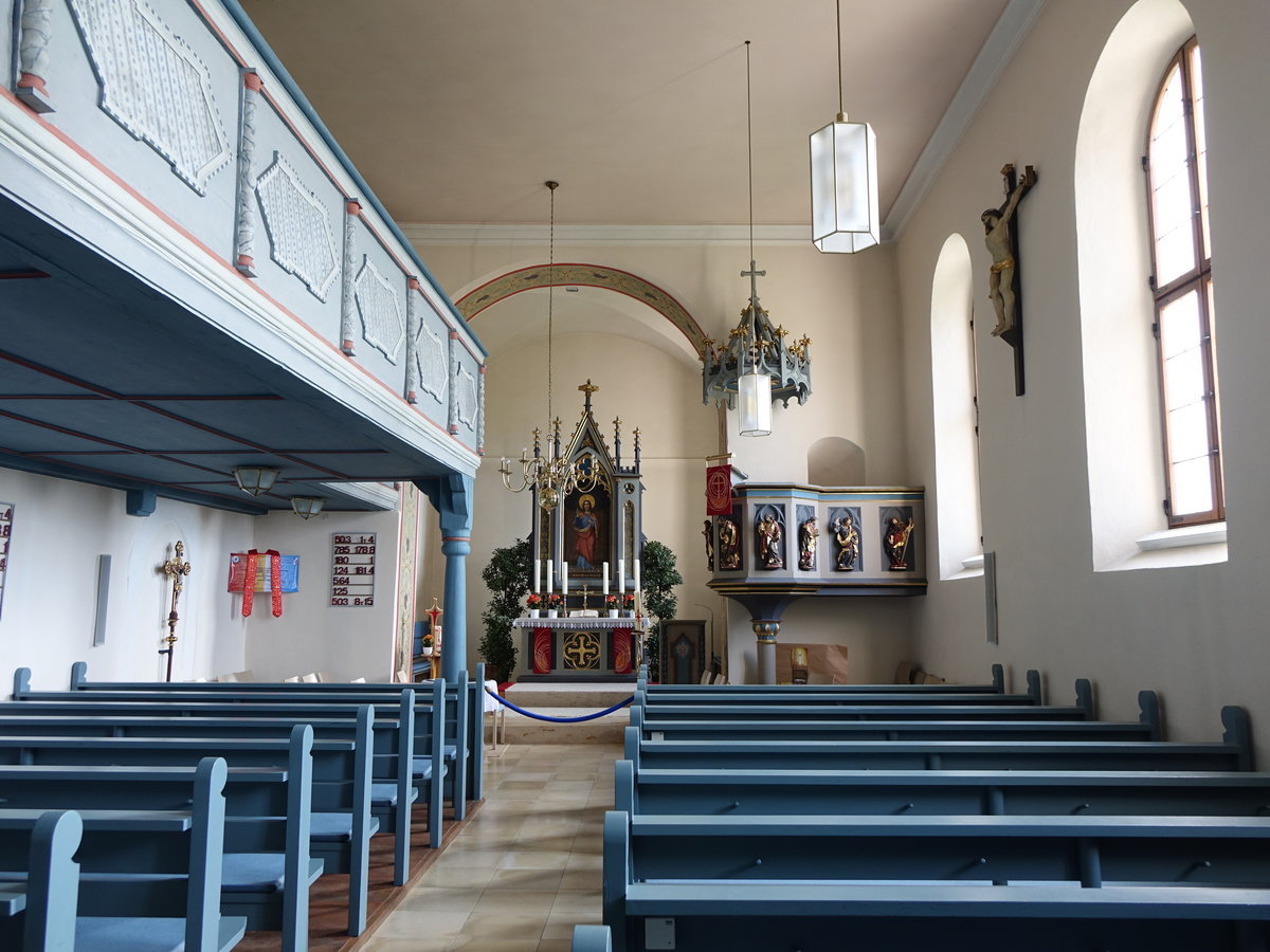 Grfensteinberg, Innenraum der Ev. St. Martin Kirche (26.05.2016)