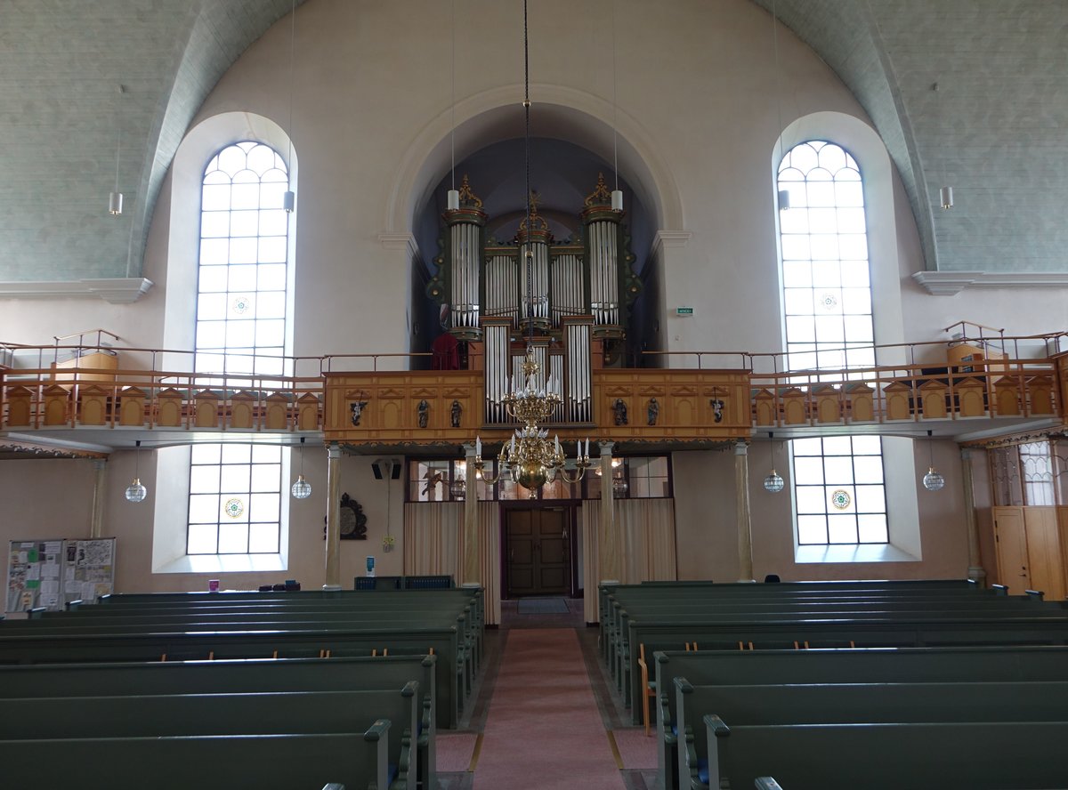 Grnna, Georg Hum Orgel von 1687 in der G. Brahe Kirche (15.06.2017)