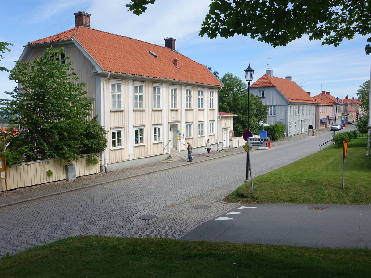 Grnna, Holzhuser in der Brahegatan, erbaut im 18. Jahrhundert (15.06.2017)