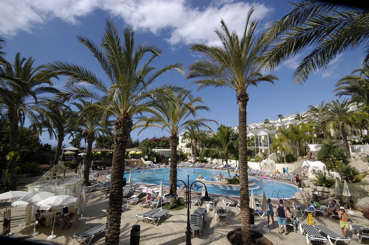 Gran Oasis Resort in Los Cristianos, Teneriffa. Aufnahme: Oktober 2008.