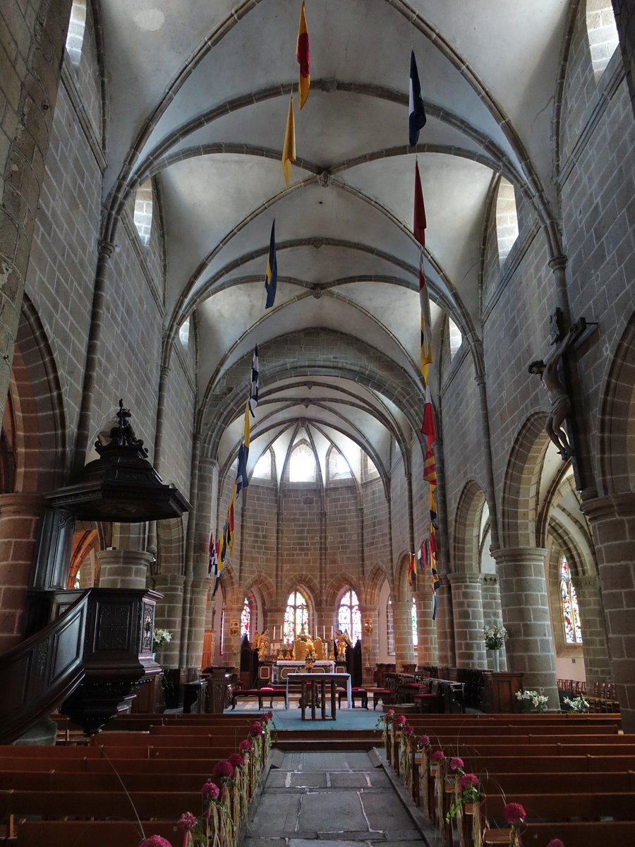 Granville, Kanzel und Chor der Notre-Dame Kirche (13.07.2016)