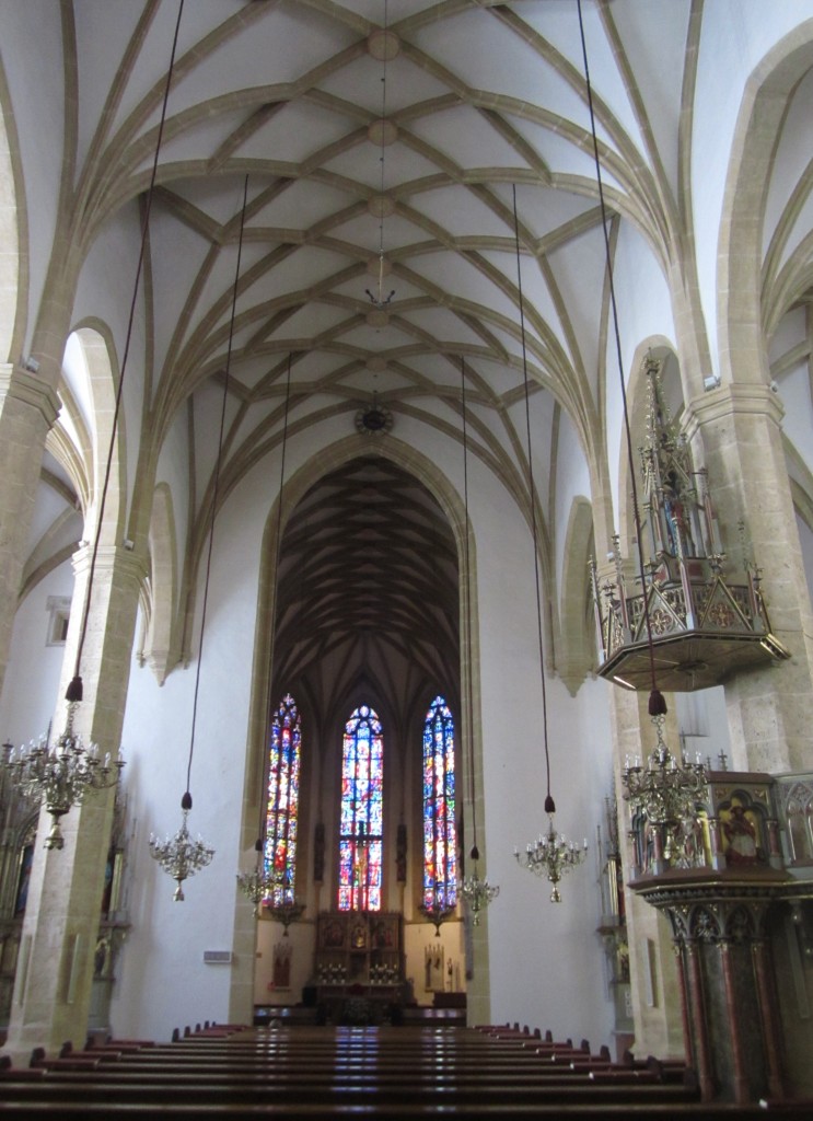 Graz, Stadtpfarrkirche zum Hl. Blut, gotische Hallenkirche (18.08.2013)