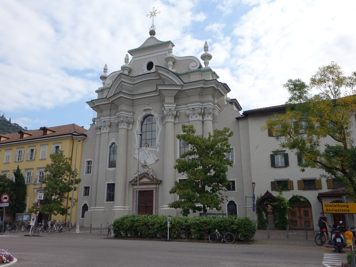 Gries, Stiftskirche St. Augustinus, erbaut von 1769 bis 1771 durch Antonio Giuseppe Sartori (15.09.2019)